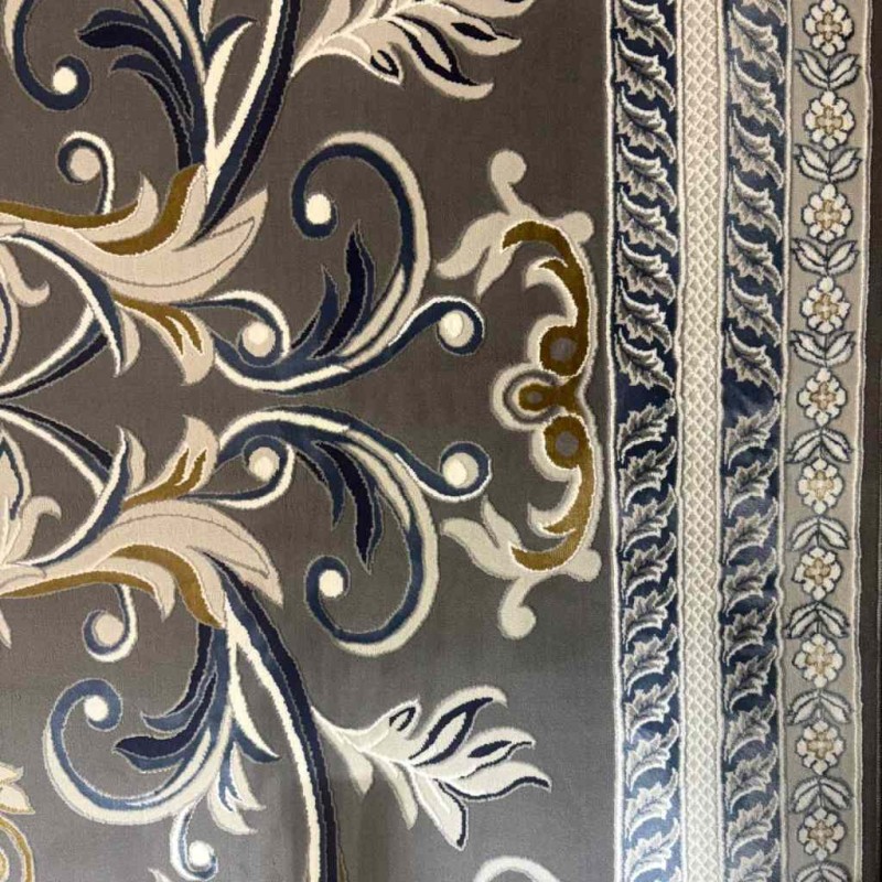 سجاد تركي تاج 8 38318A رصاصي مقاس 400*600