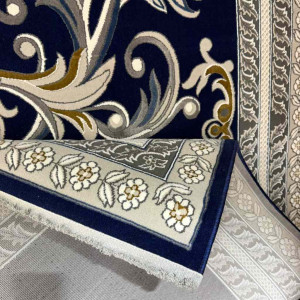 سجاد تركي تاج 8 38318A كحلي مقاس 400*600