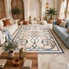 Turkish rug Wardah French pattern AL194A CREAM blue size 200*300