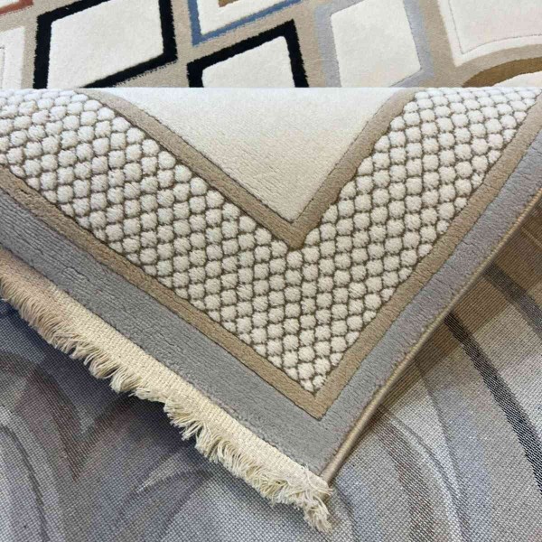 Turkish rug Wardah French pattern AL194A CREAM gray size 250*350