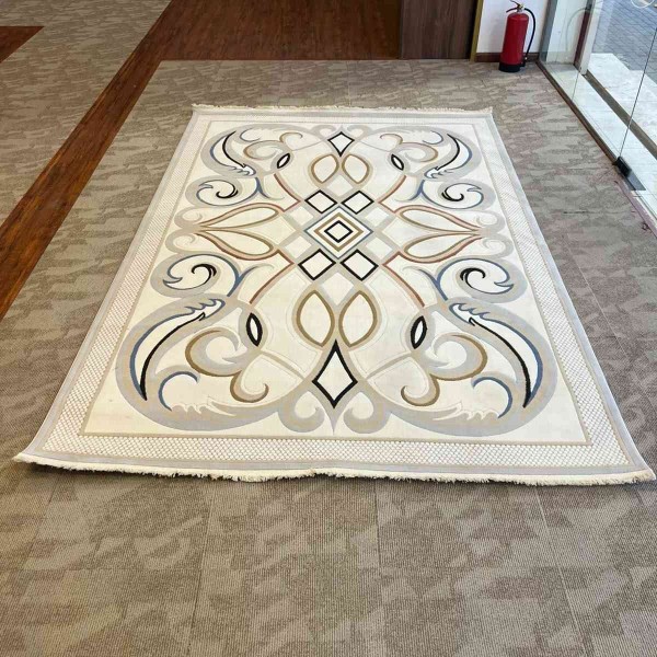 Turkish rug Wardah French pattern AL194A CREAM gray size 250*350