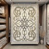 Turkish rug Wardah French pattern AL194A CREAM green size 300*400