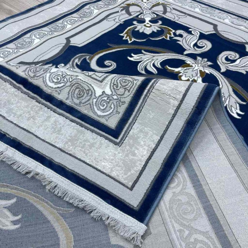 Serenity Turkish carpet Iranian 36235 sky blue size 250*350