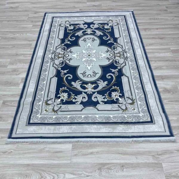 Serenity Turkish carpet Iranian 36235 sky blue size 100*300