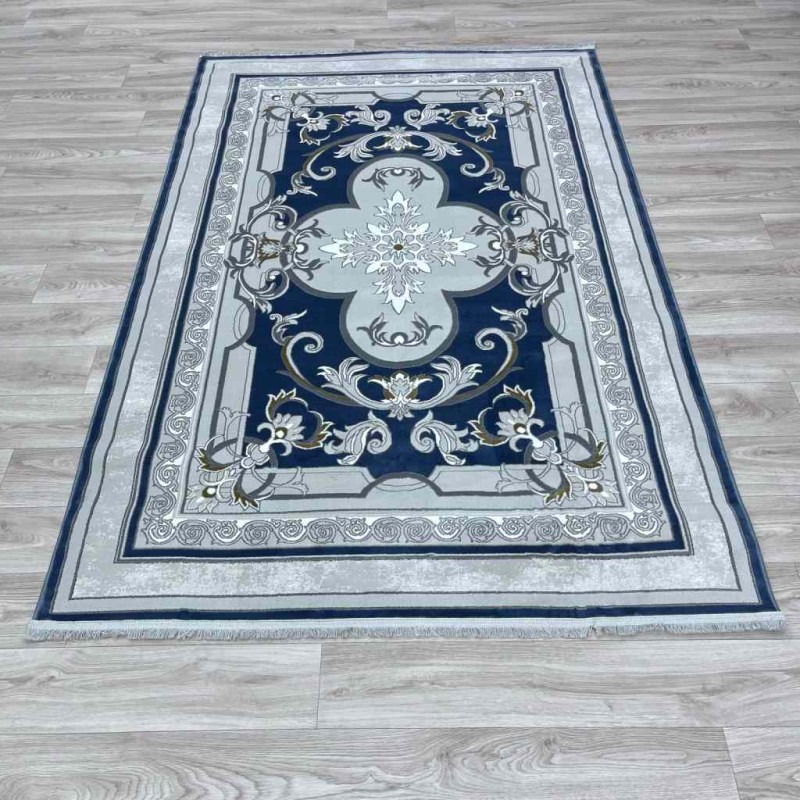 Serenity Turkish carpet Iranian 36235 sky blue size 250*350