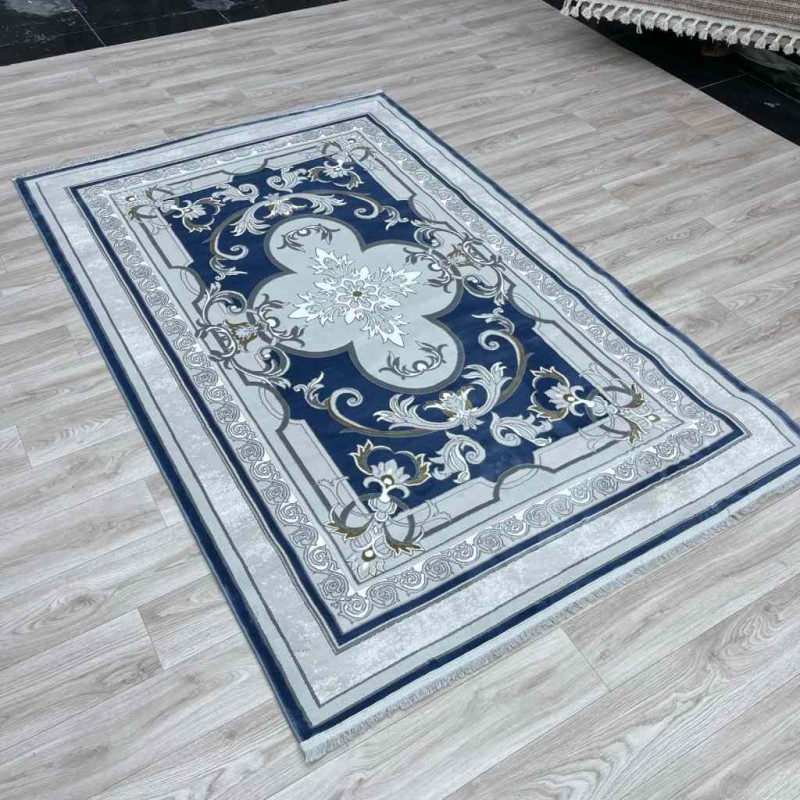 Serenity Turkish carpet Iranian 36235 sky blue size 250*350