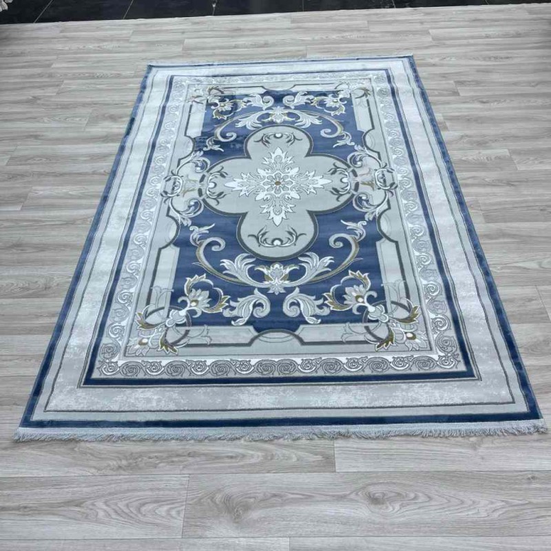 Serenity Turkish carpet Iranian 36235 sky blue size 250*350