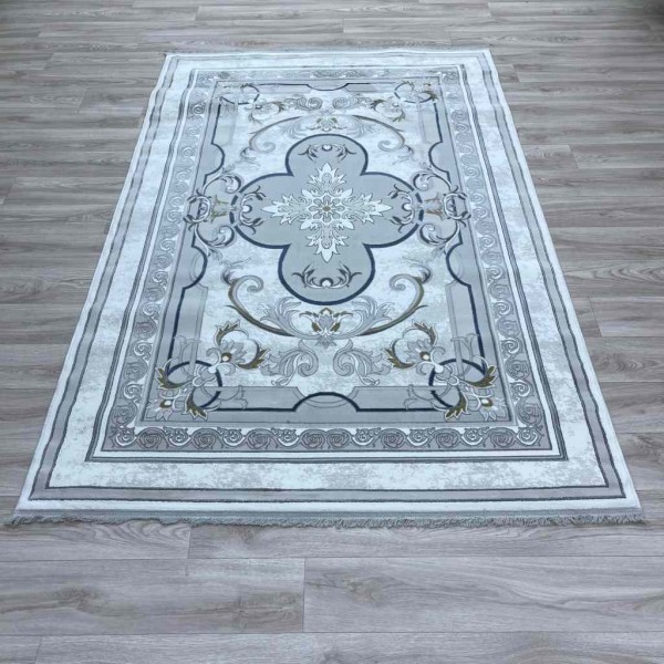 Serenity Turkish Rug Iranian Nashaqa 36235 Cream Cream Yellow 400*400