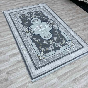 سجاد تركي سيرينتي نشقه ايراني 36235 رصاصي مقاس 100*400