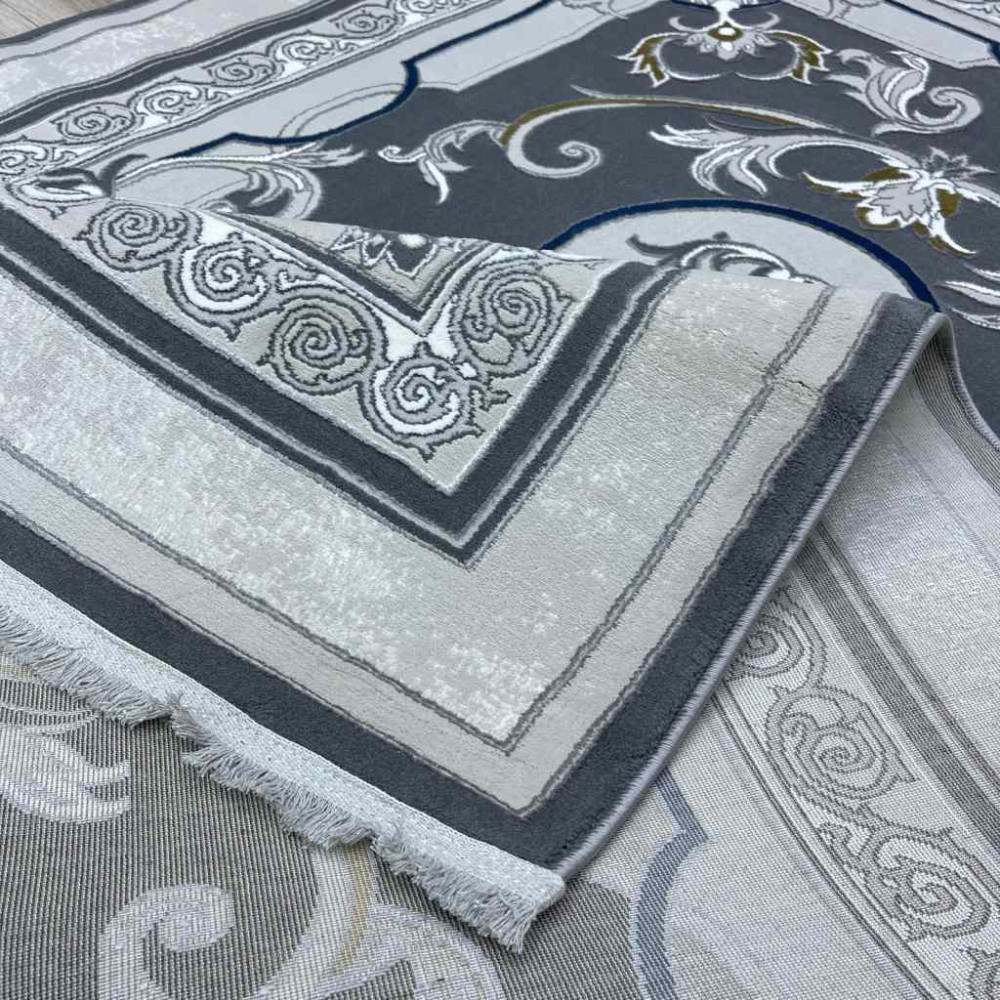 سجاد تركي سيرينتي نشقه ايراني 36235 رصاصي مقاس 300*400