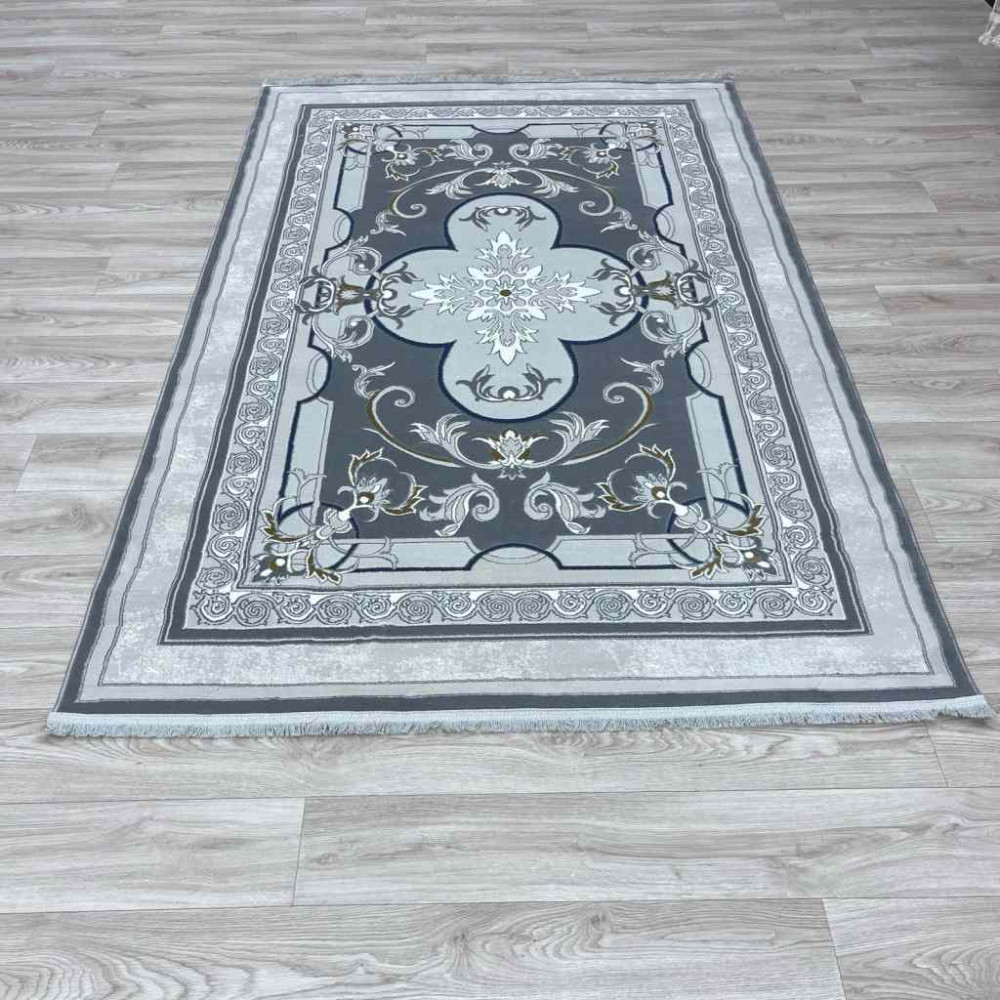 سجاد تركي سيرينتي نشقه ايراني 36235 رصاصي مقاس 300*400