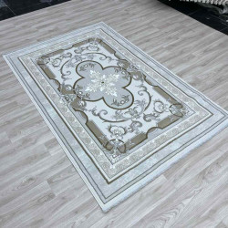 سجاد تركي سيرينتي نشقه ايراني 36235 كريم رمادي فاتح مقاس 300*400