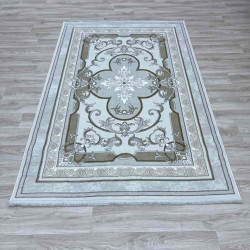 سجاد تركي سيرينتي نشقه ايراني 36235 كريم رمادي فاتح مقاس 300*400