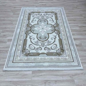 Serenity Turkish carpet Iranian 36235 light gray cream size 100*400