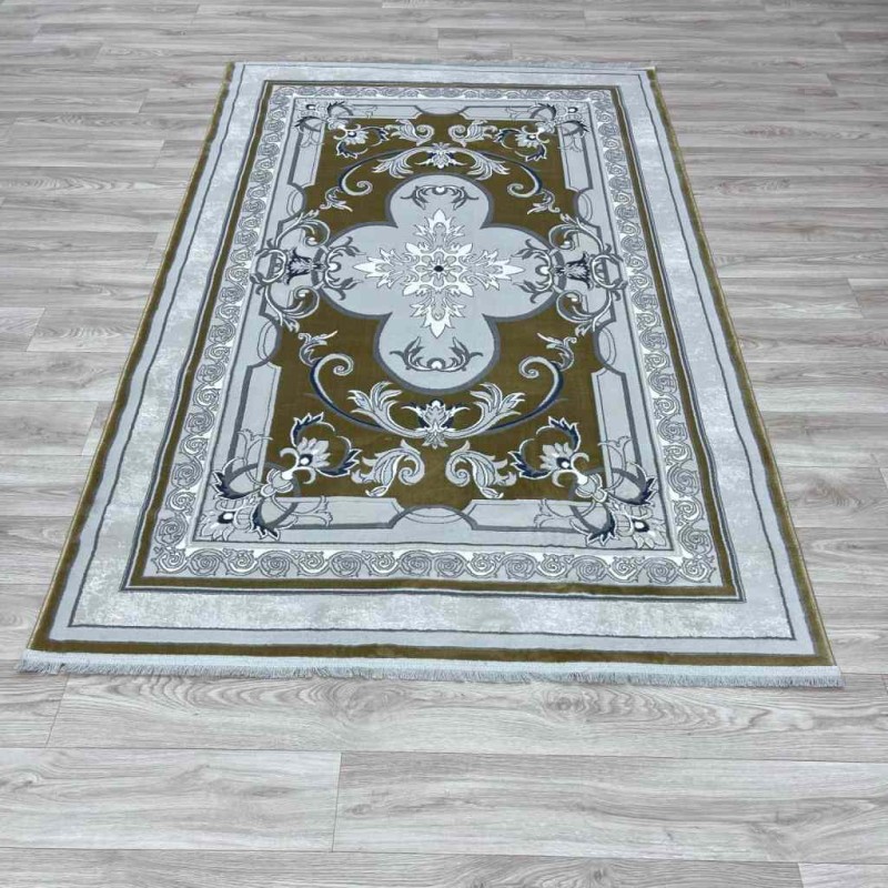 سجاد تركي سيرينتي نشقه ايراني 36235 ذهبي مقاس 400*500