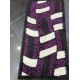 Lamis Shaggy Silk and Light Purple with Black