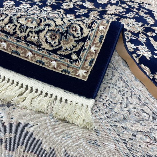 Türkiye Al Baha Classic Thick Soft Carpet 3403D Navy Size 250*350