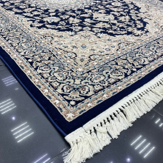 Türkiye Al Baha Classic Thick Soft Carpet 3403D Navy Size 500*800