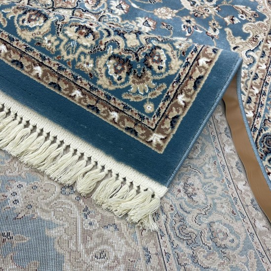 Türkiye Al Baha Classic Thick Soft Carpet 3403D Bule Size 200*300