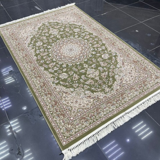 Türkiye Al Baha Classic Soft Carpet 3403D Apple Green Size 100*300