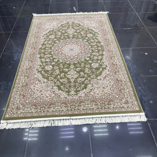 Türkiye Al Baha Classic Soft Carpet 3403D Apple Green Size 100*200