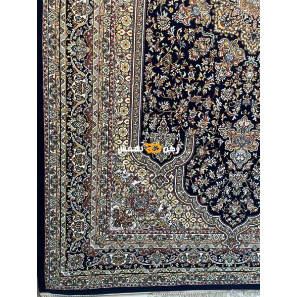 سجاد تركي الفخامة صوف اكرليك خيط مبروم  37878 لون كحلي مقاس 100*300