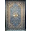 سجاد تركي الفخامة صوف اكرليك خيط مبروم  37878 لون سماوي مقاس 250*350