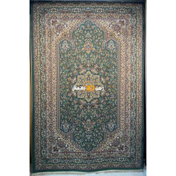 سجاد تركي الفخامة صوف اكرليك خيط مبروم  37878 لون اخضر مقاس 400*600