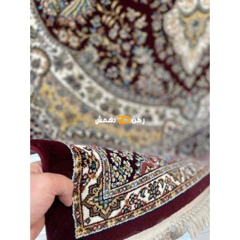 سجاد تركي الفخامة صوف اكرليك خيط مبروم  36963 لون احمر عنابي مقاس 100*200