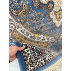 سجاد تركي الفخامة صوف اكرليك خيط مبروم  36963 لون سماوي مقاس 400*600