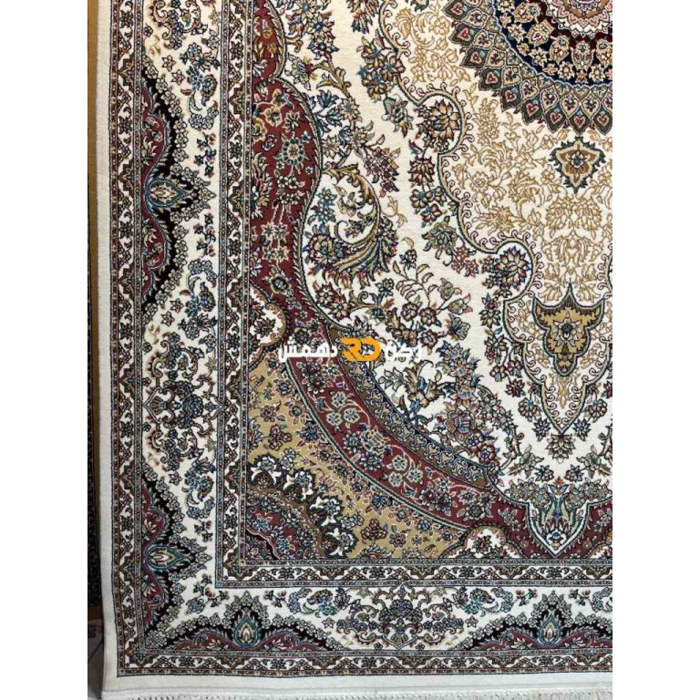 سجاد تركي الفخامة صوف اكرليك خيط مبروم  36963 لون كريم مقاس 150*230