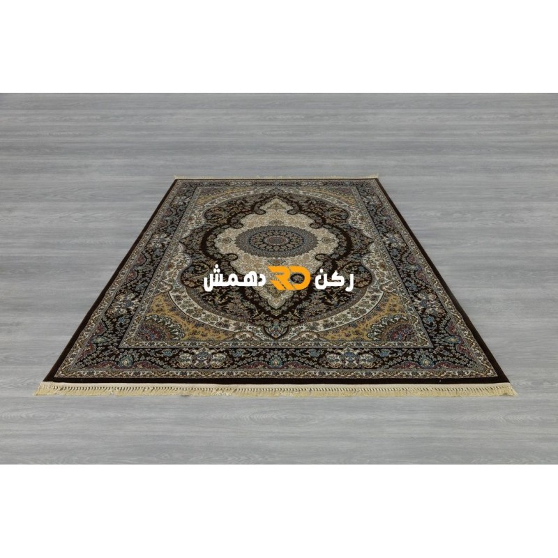 سجاد تركي الفخامة صوف اكرليك خيط مبروم  36963 لون بني مقاس 400*600