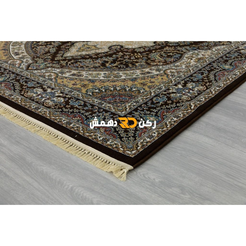 سجاد تركي الفخامة صوف اكرليك خيط مبروم  36963 لون بني مقاس 100*200