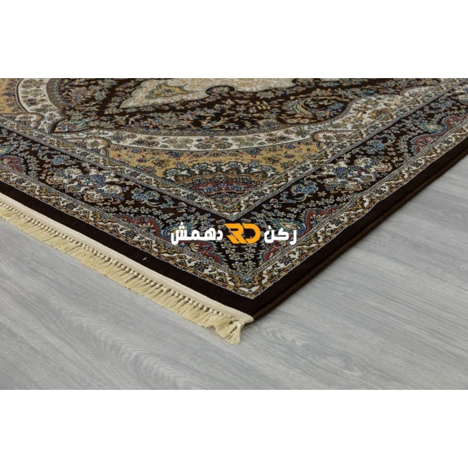 سجاد تركي الفخامة صوف اكرليك خيط مبروم  36963 لون بني مقاس 100*200