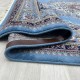 Turkish diamond carpet first class classic thick wool 38684A cyan size 100*200