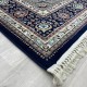 Turkish diamond wool carpet first class classic thick 38684A navy blue size 300*400