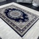 Turkish diamond wool carpet first class classic thick 38684A navy blue size 300*400