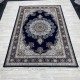 Turkish diamond wool carpet first class classic thick 38684A navy blue size 300*400