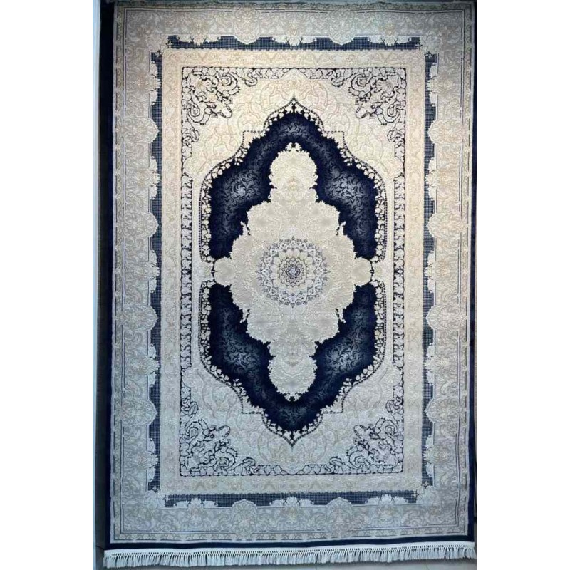 سجاد تركي اليمامة كلاسيك سميك ناعم 40378A كحلي مقاس 250*350