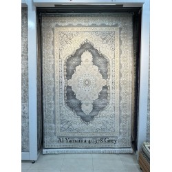 Al Yamama Classic Thick Soft Turkish Carpet 40378A gray Size 500*500