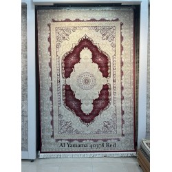 Al Yamama Classic Thick Soft Turkish Carpet 40378A red Size 500*500