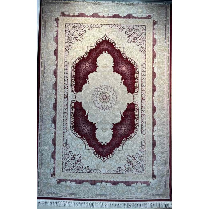 Al Yamama Classic Thick Soft Turkish Carpet 40378A red Size 100*400