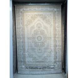 Al Yamama Classic Thick Soft Turkish Carpet 40378A cream Size 500*500