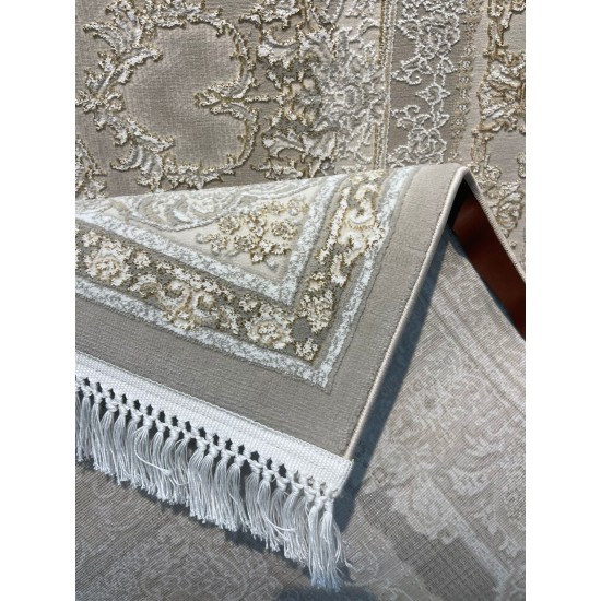 Al Yamama Classic Thick Soft Turkish Carpet 40378A beige Size 100*200 Al Yamama Classic Thick Soft Turkish Carpet 40378A beige Size 100*200