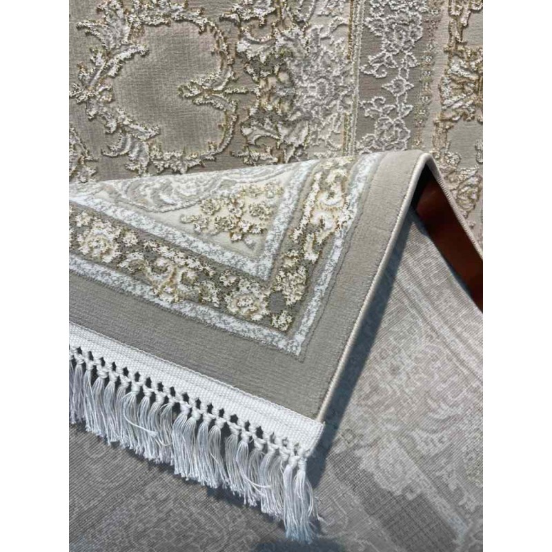 Al Yamama Classic Thick Soft Turkish Carpet 40378A beige Size 500*800