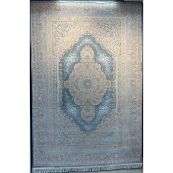 سجاد تركي اليمامة كلاسيك سميك ناعم 40378A سماوي مقاس 500*500