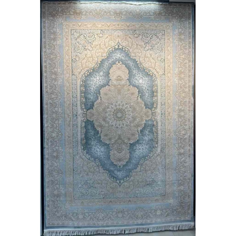 سجاد تركي اليمامة كلاسيك سميك ناعم 40378A سماوي مقاس 500*500