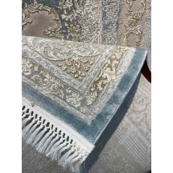 سجاد تركي اليمامة كلاسيك سميك ناعم 40378A سماوي مقاس 500*500