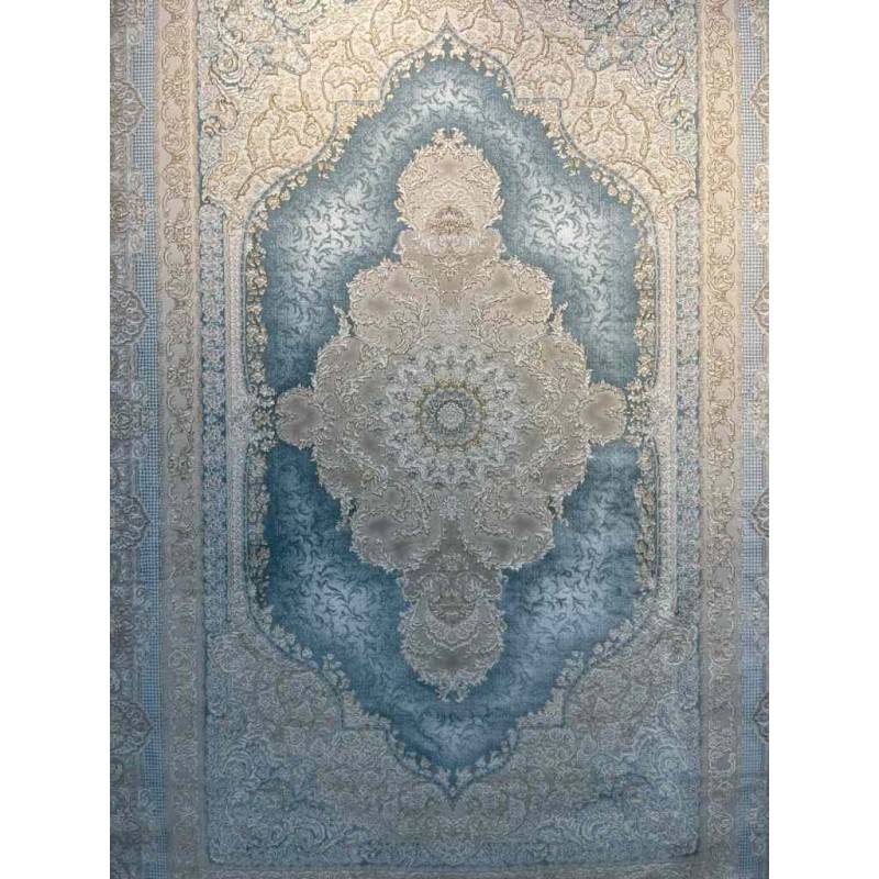 سجاد تركي اليمامة كلاسيك سميك ناعم 40378A سماوي مقاس 500*500