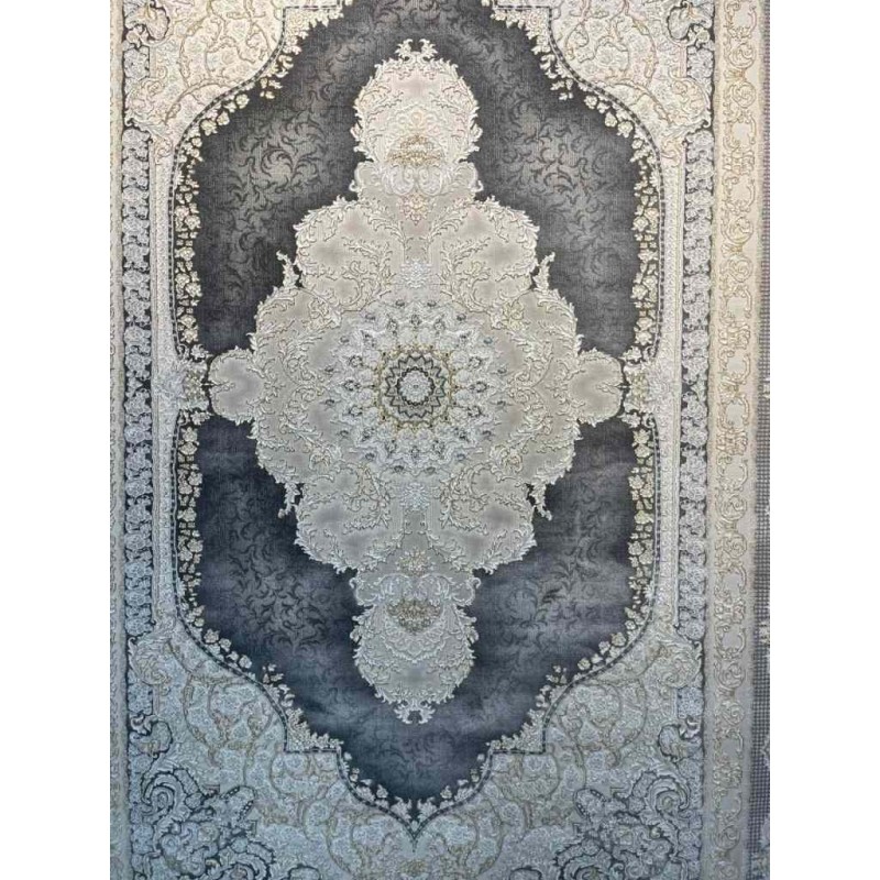 Al Yamama Classic Thick Soft Turkish Carpet 40378A gray Size 500*800